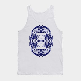 whimsical two women face , abstract art Tank Top